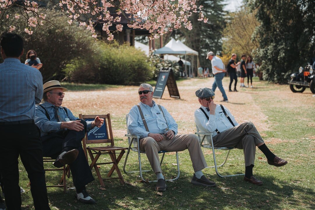 group of seniors outdoors
